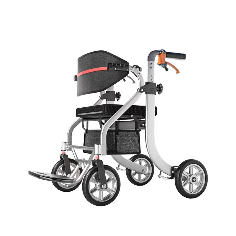 Aluminum alloy rollator walker TWA9269 for elderly