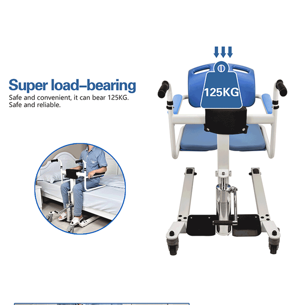 What types of people and scenarios are suitable for the three-in-one chair for transfer/toilet/bath?